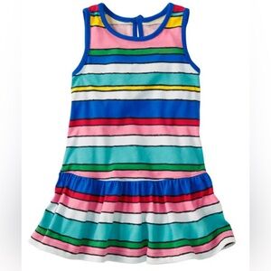 Colorful Striped Sleeveless Dress